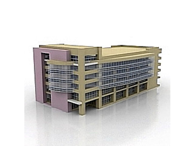 Free Building business centre N7 3D model For Architecture 3Ds Max Model Download